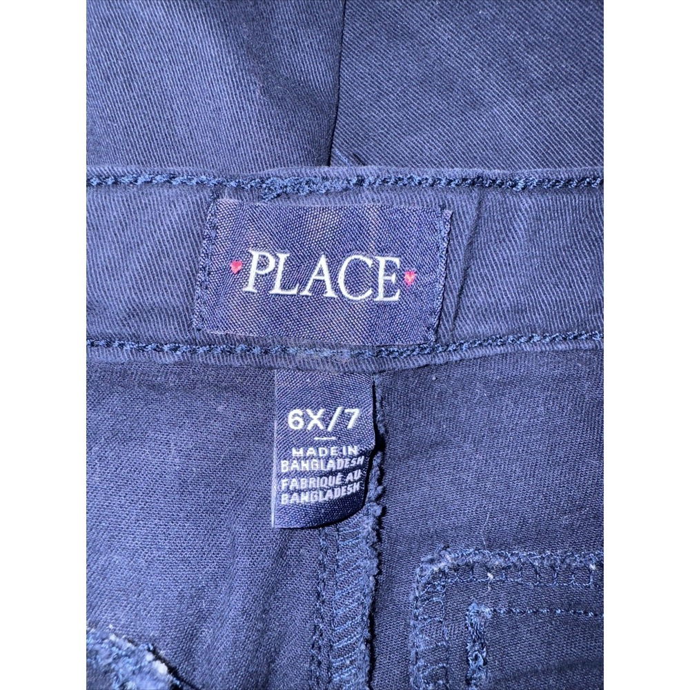 Children's Place Uniform Pants Girls Size 6/7 Navy Blue Pants - Picture 4 of 4